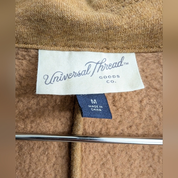 Universal Threads Mustard Heather Soft Cotton Fleece Button Cardigan Jacket - Picture 4 of 7